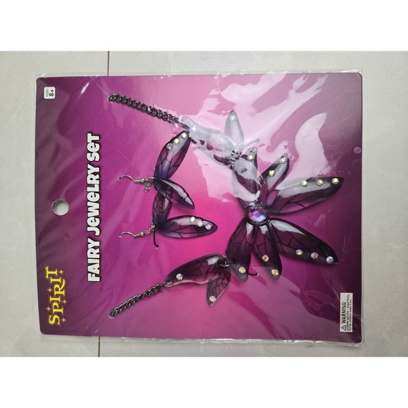 Spirit Halloween Doll Curls White Wig & Fairy Jewelry‎ Costume Set Adult 14+ - Picture 9 of 13